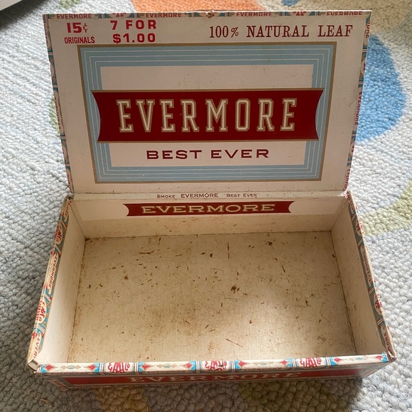 2 Empty Evermore Cigar Boxes I 1 Empty Robt. Burns Cigarillos Box - Picture 11 of 16